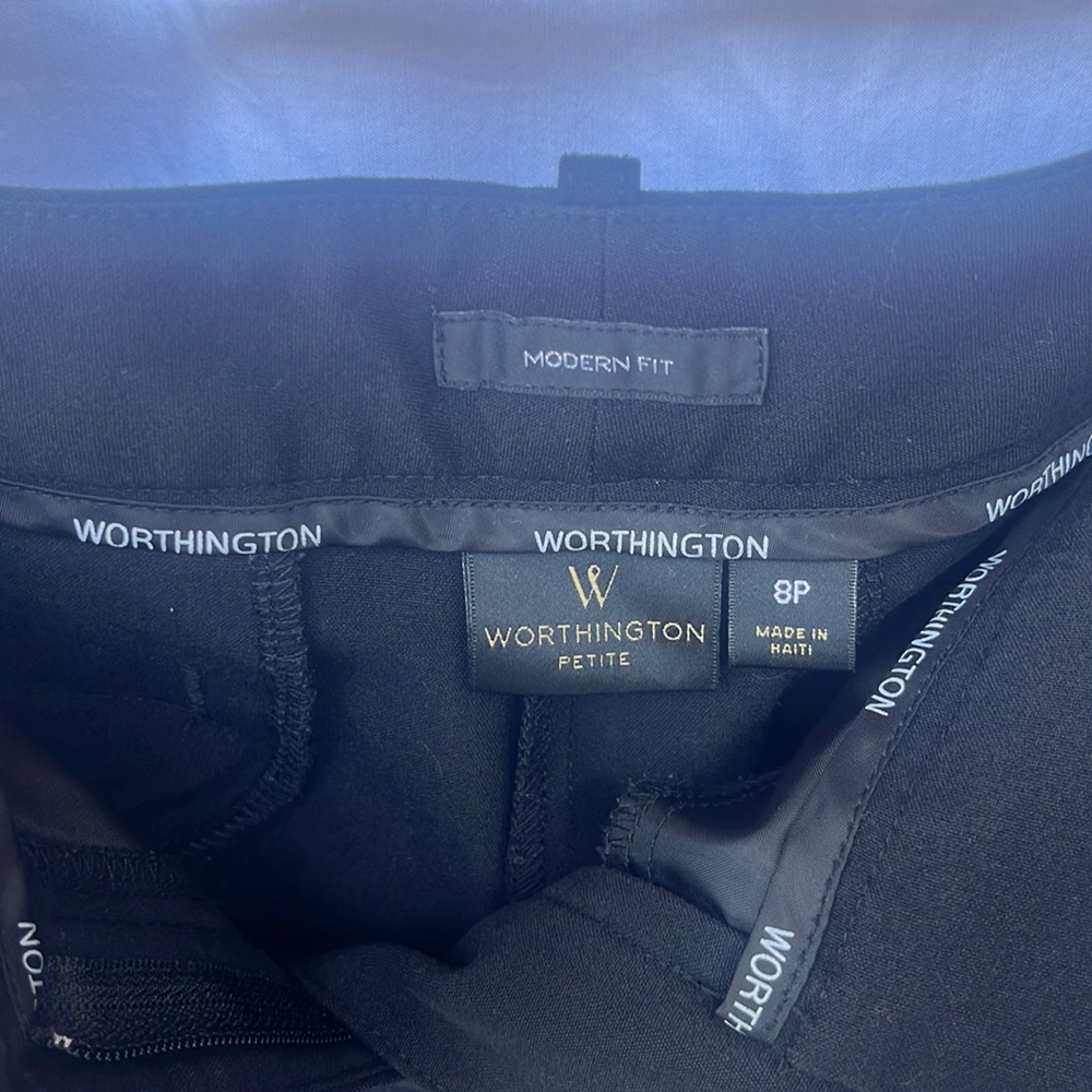 Worthington Sz 8P black trousers